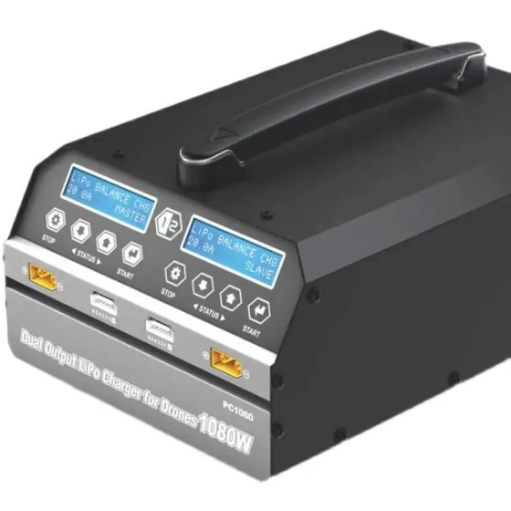 SKYRC PC1080 Lithium Battery Multi Functional Charger 1080W 20A 540W * 2 Dual-channel Smart Used for Agricultural Spraying Drone